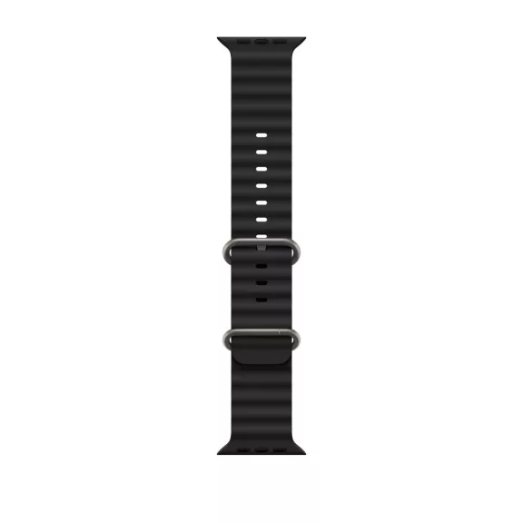Apple Watch Ocean szilikon óraszíj /fekete/ 44/45/46/49 mm