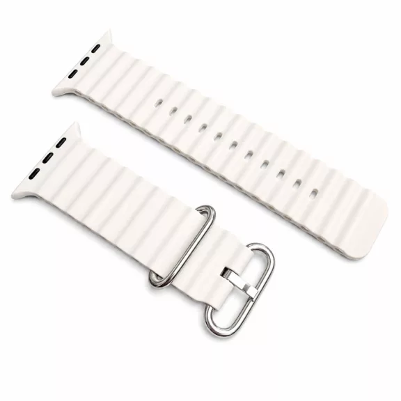 Apple Watch Ocean szilikon óraszíj /bézs/ 44/45/46/49 mm