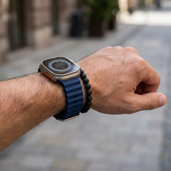 Apple Watch Ocean szilikon óraszíj /éjkék/ 44/45/46/49 mm