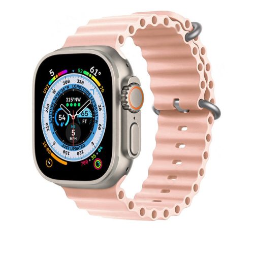 Apple Watch Ocean szilikon óraszíj /rózsa/ 42/44/45/49 mm