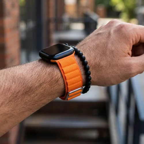 Apple Watch Alpesi szövet óraszíj /narancs/ 40/41 és 42mm