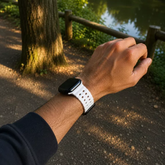 Apple Watch Dune szilikon óraszíj /fehér/ 44/45/46/49 mm