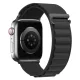 Apple Watch Alpesi szövet óraszíj /fekete/ 44/45/46/49 mm