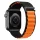 Apple Watch Alpesi szövet óraszíj /fekete-narancs/ 44/45/46/49 mm