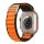 Apple Watch Alpesi szövet óraszíj /fekete-narancs/ 42/44/45/49 mm