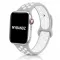 Apple Watch lélegző szilikon óraszíj /szürke-fehér/ 44/45/46/49 mm