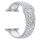Apple Watch lélegző szilikon óraszíj /szürke-fehér/ 38/40/41 mm