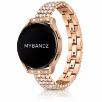 MYBANDZ Crystal fém óraszíj - rosegold 20mm