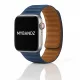 Apple Watch két részes mágneses szilikon pánt /sötétkék/ 44/45/46/49 mm