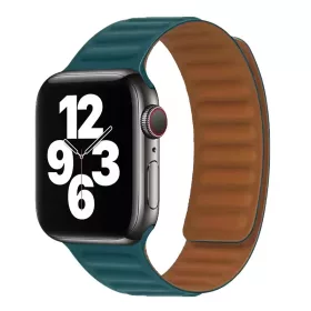   Apple Watch két részes mágneses szilikon pánt /tengerkék 44/45/46/49 mm