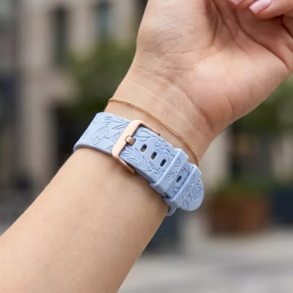 Mybandz Garden szilikon óraszíj-babakék/20mm