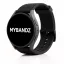 Mybandz Dimension szilikon óraszíj-fekete/20mm