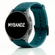 Mybandz Dimension szilikon óraszíj-zöldeskék/22mm