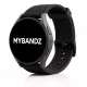 Mybandz Dimension szilikon óraszíj-fekete/22mm