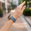 MYBANDZ Szilikon óraszíj fém csattal /szürkéskék-ezüst csat/ 20mm