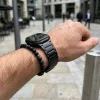 Apple Watch Titán fém óraszíj /fekete/ 44/45/46/49 mm