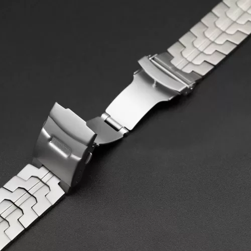 Apple Watch Space gyors záras fém óraszíj /titánszínű/ 44/45/46/49 mm