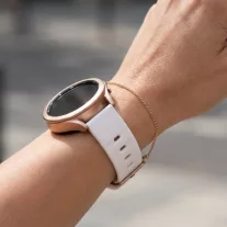 MYBANDZ Recés szilikon óraszíj fém csattal /fehér/ 20mm