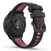 MYBANDZ Sportos két színű szilikon óraszíj - fekete-pink (22mm QuickFit )