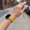 Apple Watch állítható fonott óraszíj /sárga/ 40/41 és 42mm