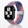 Apple Watch állítható fonott óraszíj /kék-rózsaszín/ 44/45/46/49 mm