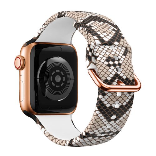 Apple Watch csatos szilikon óraszíj /kígyóbőr/ 38/40/41 mm