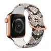 Apple Watch csatos szilikon óraszíj /kígyóbőr/ 44/45/46/49 mm