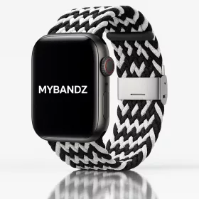   Apple Watch állítható fonott óraszíj /fekete-fehér/ 40/41 és 42mm