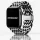 Apple Watch állítható fonott óraszíj /fekete-fehér/ 40/41 és 42mm