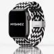 Apple Watch állítható fonott óraszíj /fekete-fehér/ 40/41 és 42mm