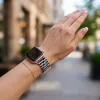 Apple Watch állítható fonott óraszíj /fekete-fehér/ 40/41 és 42mm