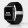 Apple Watch állítható fonott szövet óraszíj /fekete/ 44/45/46/49 mm