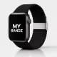 Apple Watch állítható fonott szövet óraszíj /fekete/ 44/45/46/49 mm
