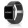 Apple Watch állítható fonott szövet óraszíj /szürke/ 44/45/46/49 mm