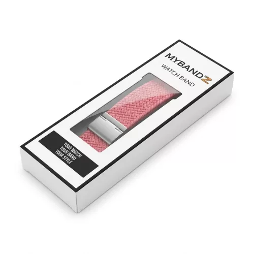 Apple Watch állítható fonott szövet óraszíj /pink/ 44/45/46/49 mm