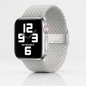   Apple Watch állítható fonott szövet óraszíj /világos szürke/ 44/45/46/49 mm