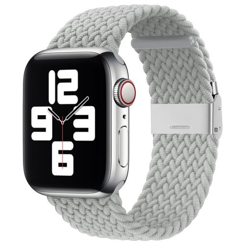 Apple Watch állítható fonott szövet óraszíj /világos szürke/ 42/44/45/49 mm