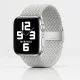Apple Watch állítható fonott szövet óraszíj /világos szürke/ 44/45/46/49 mm