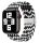 Apple Watch állítható fonott szövet óraszíj /fekete-fehér/ 42/44/45/49 mm