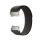 MYBANDZ Tépőzáras puha szövet óraszíj Samsung Galaxy Watch4-5-6/fekete-narancs/ 20mm