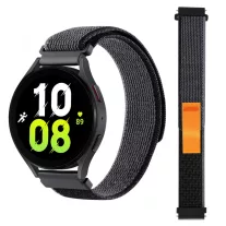   MYBANDZ Tépőzáras puha szövet óraszíj /fekete-narancs/ 22mm