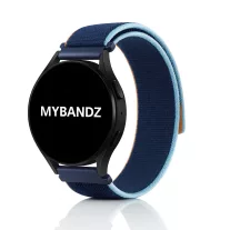 MYBANDZ Tépőzáras puha szövet óraszíj /éjkék/ 22mm