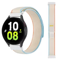   MYBANDZ Tépőzáras puha szövet óraszíj - /tejfehér-színes/ 20mm