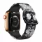 Apple Watch csatos szilikon óraszíj /blackflower/ 40/41 és 42mm
