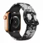 Apple Watch csatos szilikon óraszíj /blackflower/ 40/41 és 42mm