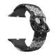 Apple Watch csatos szilikon óraszíj /blackflower/ 44/45/46/49 mm