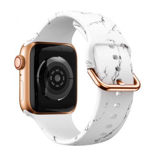 Apple Watch csatos szilikon óraszíj /márvány/ 42/44/45/49 mm