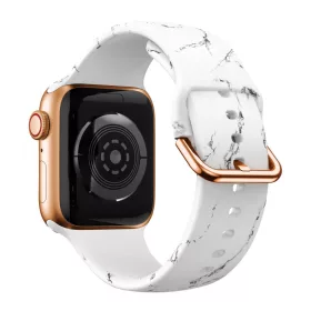   Apple Watch csatos szilikon óraszíj /márvány/ 40/41/42 mm