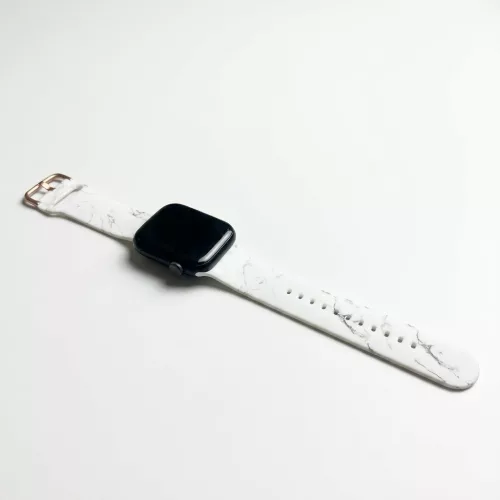 Apple Watch csatos szilikon óraszíj /márvány/ 44/45/46/49 mm