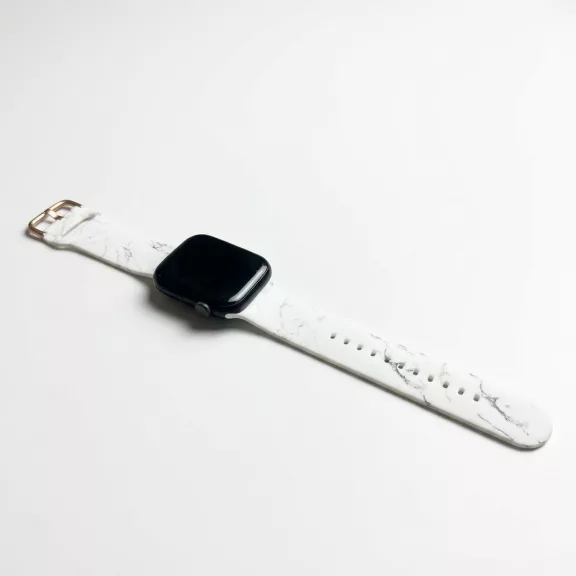 Apple Watch csatos szilikon óraszíj /márvány/ 44/45/46/49 mm